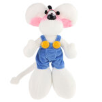 Peluche diddl en salopette bleue 30 cm