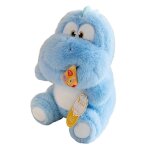 Peluche dinosaure toute douce de 35 cm, bleue, id��ale pour les enfants et les fans. coussin dinosaure ...