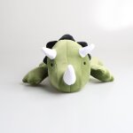 Peluche dinosaure vert - 38cm (longueur) - dinosaure, animal de la for�t - peluche