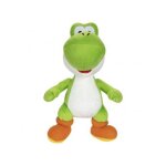 Peluche dinosaure yoshi 24 cm - set doudou super mario classique enfant + 1 carte offerte - dino vert ...