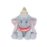 Peluche disney : elephant gris dumbo 25 cm - doudou licence enfant