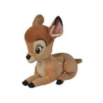 Peluche disney : faon brun bambi 26 cm - set doudou enfant + 1 carte offerte