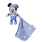 Peluche disney mickey phosphorescente - 25 x 10 x 8 cm - impression lumineuse - bleu
