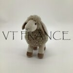 Peluche super douce mixte animaux, modele: mouton gris 33cm