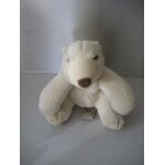Peluche doudou ours polaire assis gipsy 14 cm