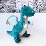 Peluche dragon emeraude 40 cm - histoire d'ours Peluche dragon emeraude 40 cm - histoire d'ours