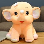 Peluche dumbo aux grandes oreilles, grande poupe elphant assise, oreiller de couchage pour fille orange ...