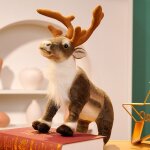 Peluche elan poupe renne poupe rveillon de nol cadeau de nol taille standard - 35 cm