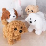 Peluche electrique pour chien, jouet en peluche, corgi, queue de lapin, secouant le cul