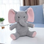 Peluche eléphant de 23cm, jouet animal en peluche kawaii en tricot, lapin, licorne, dinosaure, cheval, ... Peluche eléphant de 23cm, jouet animal en peluche kawaii en tricot, lapin, licorne, dinosaure, cheval, ...