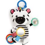 , peluche d'eveil  clip sensory play, zen le zbre, jouet premier age, ds la naissance[1956]