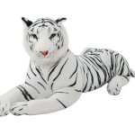 Peluche en forme de tigre blanc, lopard, panthre, jouet, animal en peluche, jaguar, poupe, cadeau ...