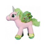 Peluche geante licorne rose avec ailes verte 110cm - grande peluche 1 metre 10 - enfant