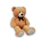 Peluche geante ours beige sam 1 metre 05 - grand doudou enfant - 105 cm - xl