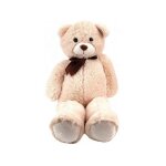 Peluche geante ours blanc sam 1 metre 05 - grand doudou enfant - 105 cm - xl