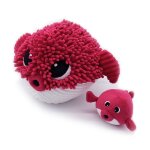 Peluche géante poisson globe et son bébé betterave gobetou les ptipotos - les déglingos Peluche géante poisson globe et son bébé betterave gobetou les ptipotos - les déglingos