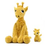 Peluche girafe maman et son b�b�
