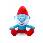 Peluche grand schtroumpf 33 cm - set doudou enfant collection schtroumpf + 1 carte tigre