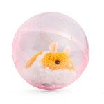 Peluche hamster qui court dans sa boule