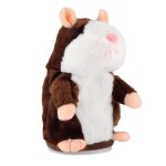 Peluche de hamster parlant, jouet mignon d'imitation d'animal de compagnie, jouet sonore parlant pour ...