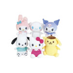 Peluche hello kitty jemini 13 cm blanche lavable en machine