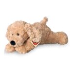 Peluche - hermann - chien beige - 28 cm - souple - intérieur Peluche - hermann - chien beige - 28 cm - souple - intérieur