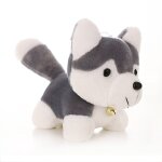Peluche husky de 18cm pour enfants, chien de simulation, poup�e de sommeil, jouets pour enfants, cadeaux ...
