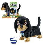 Peluche interactive teckel - bizak - waggles - marche et aboie - remue la queue - tr�s douce - 30x16x26 ...