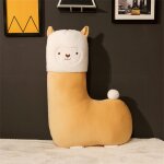 Peluche en laine de bte mythique, poupe d'oreiller en alpaga, cheval de boue d'herbe, poupe mignonne ...