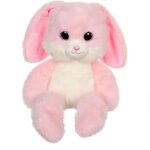 Peluche lapin leggies - gipsy toys - rose, 48 cm