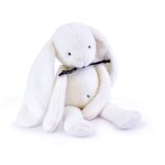 Peluche lapin m�lo� blanc 37 cm