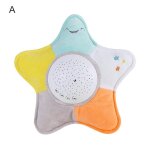 Peluche l�g�re d�tachable texture douce, lampe de projection d'animal, jouets avec musique, poup�e pour ...