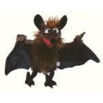 Peluche - living puppets - gaston la chauve - souris - noir - pour enfant � partir de 3 ans - int�rieur ...
