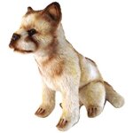Peluche loup assis b�b� 25 cm (25 cm)