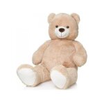 Peluche mga ours beige 1 mtre 20 - sam xxl - peluche geante 120 cm - grand doudou - enfant