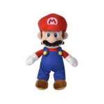 Peluche super mario 24 cm - plombier - set doudou classique enfant + 1 carte offerte