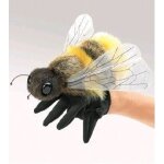 Peluche marionnette abeille 18 cm (18 cm)