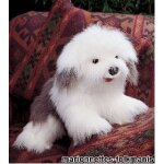Peluche marionnette chien de berger (61 cm)