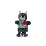 Peluche marionnette a main louis le loup - lilliputiens