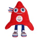 Peluche mascotte jeux olympiques paris 2024 phryge - 24 cm