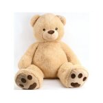 Peluche mega ours beige 1 metre 40 - sam - peluche geante 140 cm