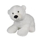 Peluche mega ours polaire pompon 1 metre - doudou geant ours blanc 100cm - peluche licence