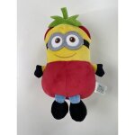 Peluche - minions - jerry tomate - 20 cm - jaune - rouge