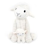 Peluche mouton maman et son b�b� blanc