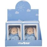 Peluche multicolore - llopis - llopis - bleu - hochet - 18 cm