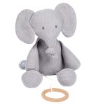 Peluche musicale elphant tricot tembo - nattou