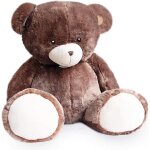 Peluche ours bellydou marron 110 cm - histoire d'ours
