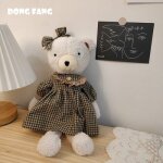 Peluche ours en sucre prince lapin poupe t - shirt ray chemise a carreaux couple ours poupe poupe ...