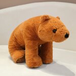 Peluche panda mignon assis, poupe ours polaire, grande machine  saisir, cadeau ours polaire brun fonc ...