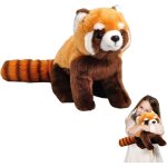 Peluche panda rouge 28cm / 11 jouet en peluche de panda rouge réaliste bel animal cadeaux mignons et ... Peluche panda rouge 28cm / 11 jouet en peluche de panda rouge réaliste bel animal cadeaux mignons et ...